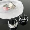 Niche Light Luxury Design Open Ring Light Luxury High Sense Saturn Planet Medieval Enamel Pearl Drop Glaze Ring Female