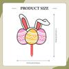 Easter Bunny Egg Decorative Garden Stake Yard Sign Creative Metal Plant Pot Decor for
