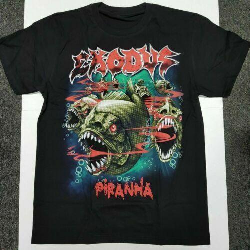 Hot Vintage 90s Exodus Music Band Black Unisex T-shirt S