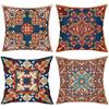 Exquisite Floral Patterned Throw Pillow Cushions Polyester Pillowcase, Sofa Decorative Cushion Cov Headboard Pillow
