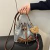 Fashion Single Shoulder Drawstring Crossbody Bags 2026 Autumn Newest Versatile Ins Trendy Bucket Bag High-End Feel For Women