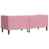 Vidaxl Chesterfield Sofa with Rollers, Three-Seater, Pink, Velvet