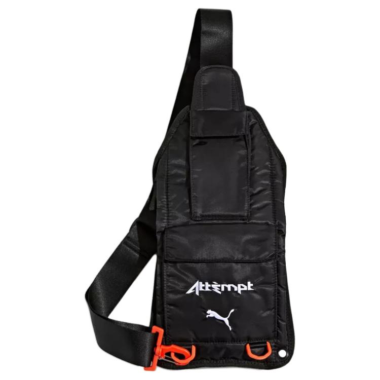 PUMA ATTEMPT Collaboration Fabric Sling Bag Unisex Black 077436-01