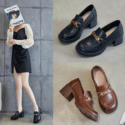 Βρετανικό Στυλ Μόδα Ταμπεραμέντο Ρετρό Slip-on Μικρά Δερμάτινα Παπούτσια Mary Jane Γυναικεία Παπούτσια