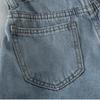 Sommer Højtaljede Løse Jeansshorts Kvinder Alsidige Kant Afskårne Afslappede Bukser Kvinder Tøj Jeans