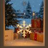Suction Cup Design Christmas LED Light Hanging Window Ornaments Sucker Lamp  New Year Celebration