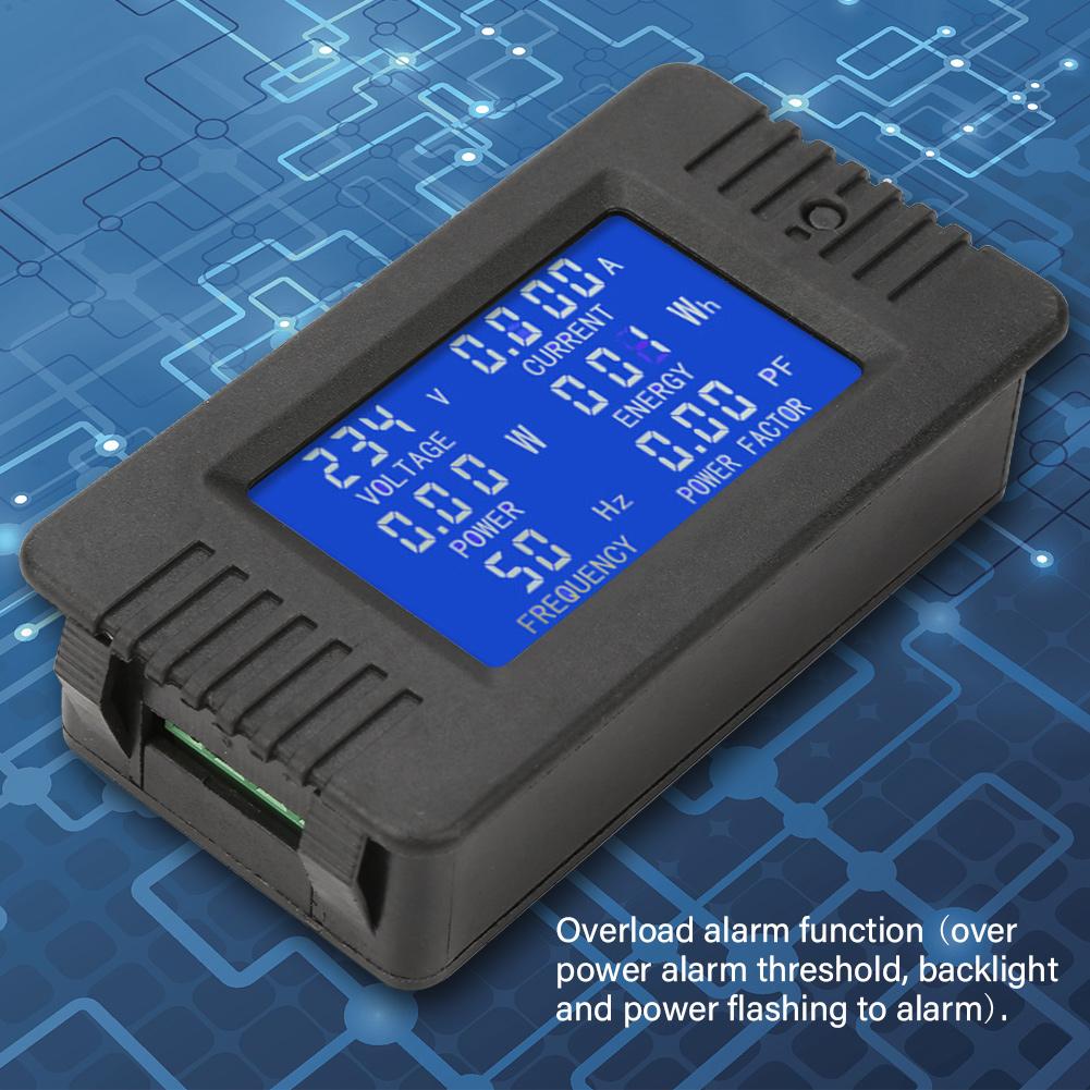 PEACEFAIR PZEM 018 AC Multifunction Digital Meter Power Energy Voltage Current Tester 5A