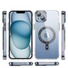 New Magnetic Phone Case for Apple 17promax Transparent Acrylic Reinforced Magnetic Ring Phone Case