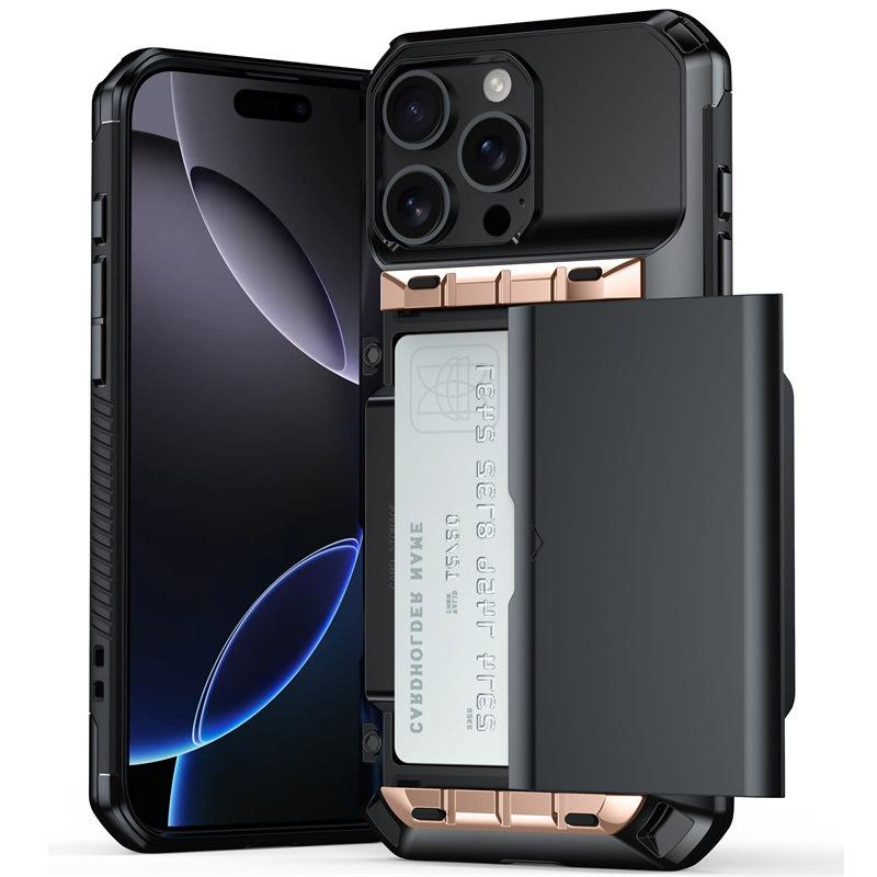 

Подходит для чехла для мобильного телефона Apple 16 iPhone13 Креативный боковой слайдер для карт Продвинутый сенсор 14/12Pro iphone15Plus（6.7）