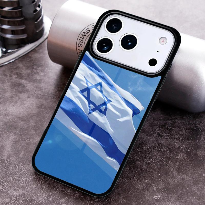 I=srael Flag Soft Phone Case for iPhone 17 16 15 Pro Max Air 14 13 12 11 Plus Shockproof Cover