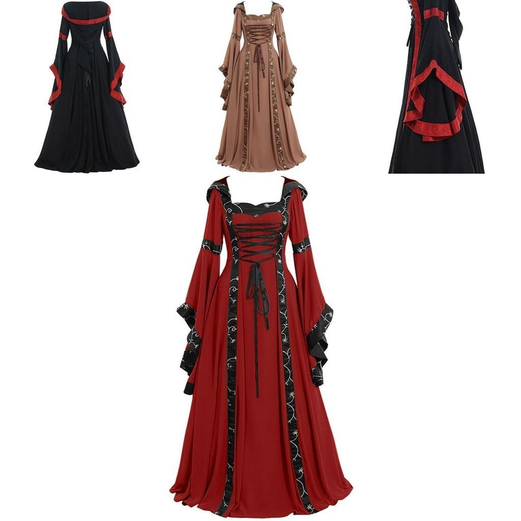 Medieval Women's Halloween Dress With Gothic And Renaissance Flair For Cosplay And Parties