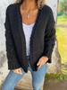 2024 Winter Women's Fashion Solid Color Wool Cardigan