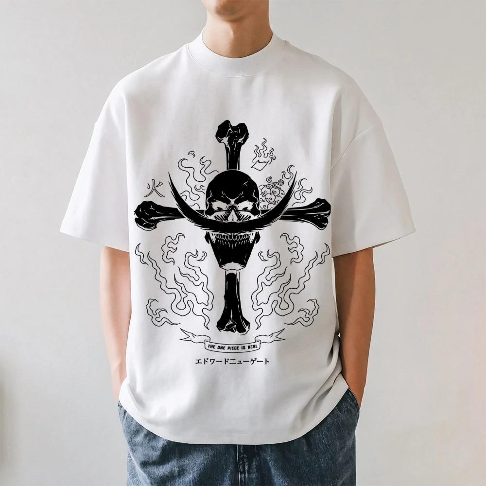 ONE PIECE Edward Newgate Anime Style Classic Tee High-quality Streetwear Men's Clothing and Women Clothing 2026 Summer T Shirt