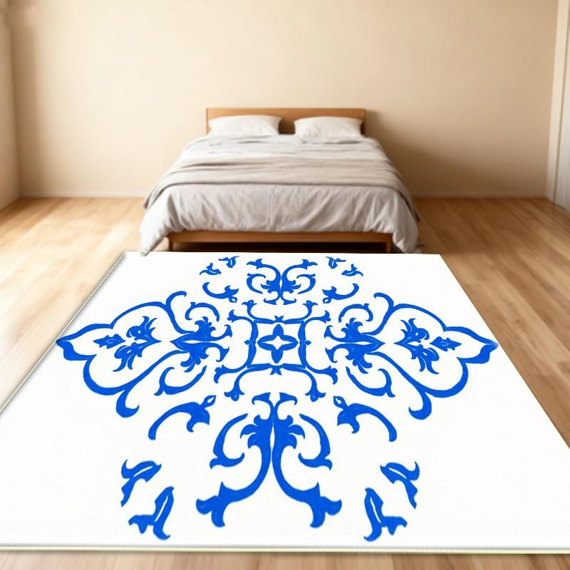 Charming Spring Botanic Rug Ideal For Plant Lovers Nature Enthusiasts And Bright Clean Home Decoration Fans