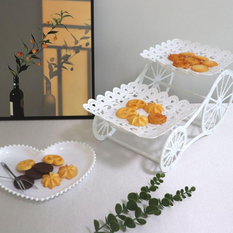 High Quality Dessert Tray Dining Table Bread Dish Snack Storage Candy Party Creative Home Fruit Light Luxury Cake Display Rack Dessert Rack
