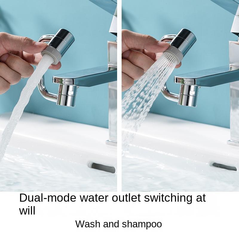 1080° Mechanical Arm Universal Faucet Extender Rotatable Wash Water Bubbler Splash-proof Water Nozzle Universal Joint All Copper
