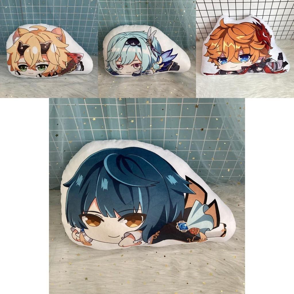 Cute Genshin Impact Zhongli Nilou Sucrose Sleepy Plush Doll Cushion Pillow Xmas Gift