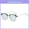 Modern Clear Blue Light Glasses With Metal Frame For Home Office And Commuting Use