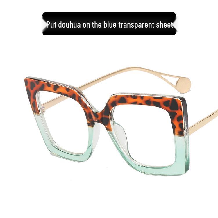 Kedun 2022 Fashion Square Blue Light Blocking Glasses – Stylish European-American Large Frame.