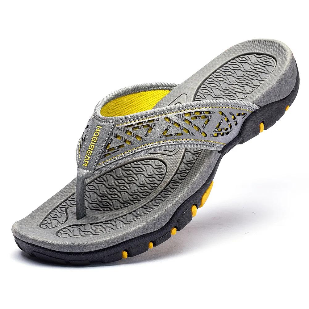 Fashion Men Flip Flops Beach Sandals Summer Man Shoes Flat Non Slip Fashion Designer Slippers Rubber Casual Shoe Zapatos 2025