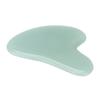 Gua Sha Facial Tool Natural Jade Stone Guasha Massage Board for Face Relieve TensionsPeach Heart Light Green