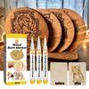 Bruciatura Legno Fai da Te Legno, Tagliere, Pennello da Forno, Bruciatura Legno 2ML