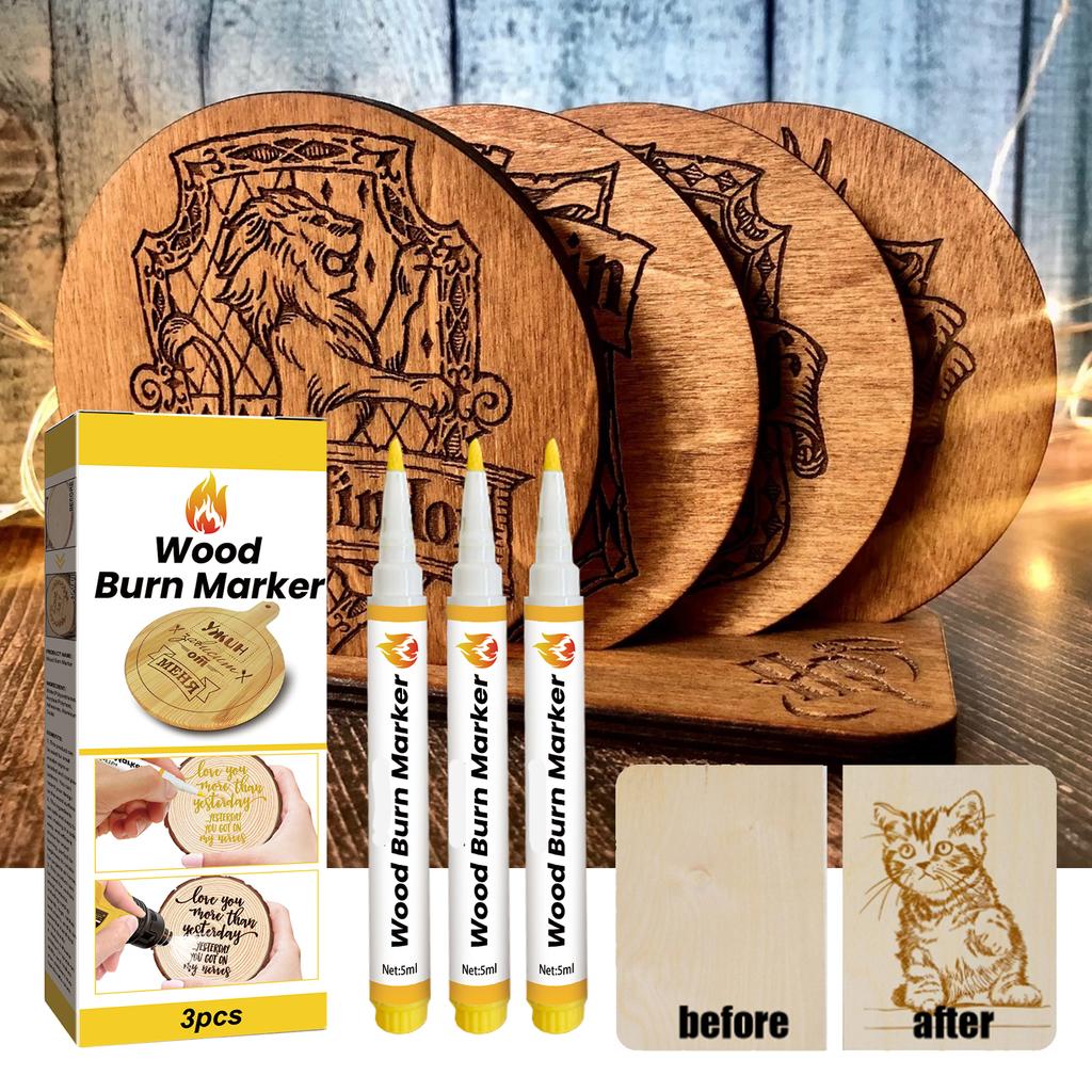 Bruciatura Legno Fai da Te Legno, Tagliere, Pennello da Forno, Bruciatura Legno 2ML