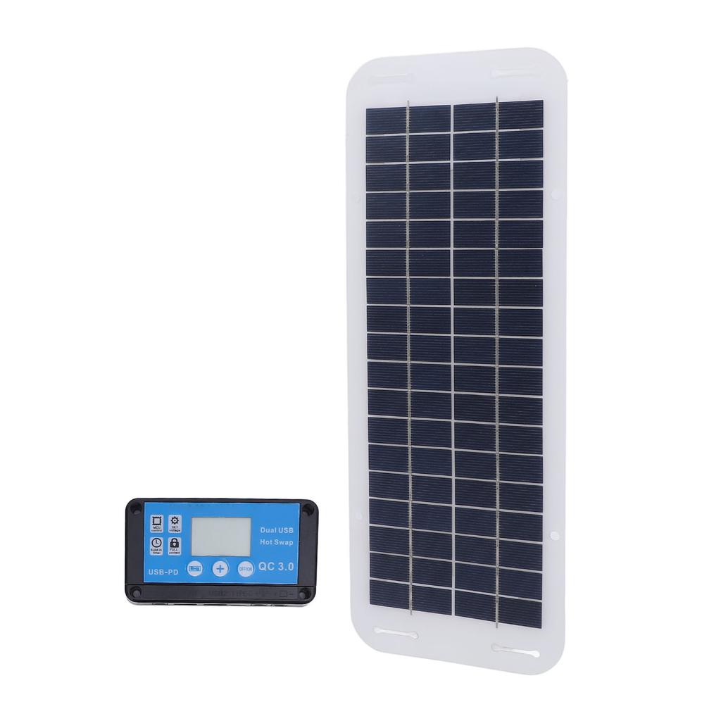 30W Solar Panel Kit Polycrystalline Silicon Solar Charger Panel Blue 100A Charge Controller 18V Ciga