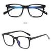 Rivet Big Square Myopic Glasses Women Men TR90 Frame Minus Lens Prescription Spectacle Diopter 0 -0.5 -0.75 -1.0 To -6.0