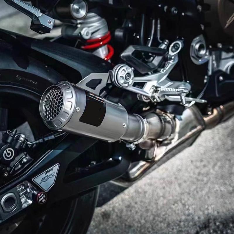 Slip On Line For BMW S1000RR 2019-2023 S1000R 2021-2025 Motorcycle Exhaust System Modify Escape Stainless Muffler 60MM Interface
