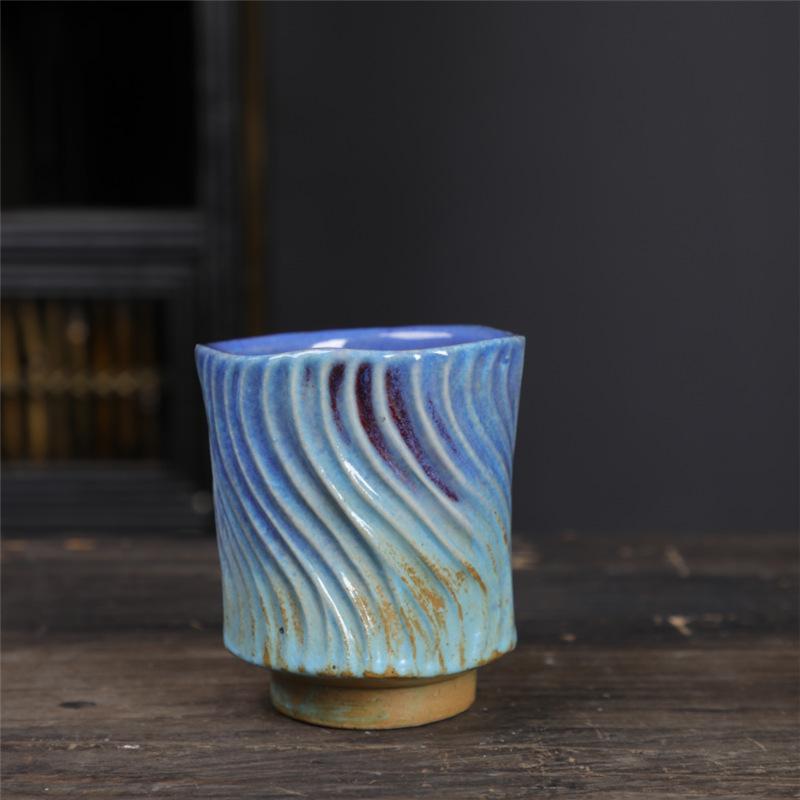 Ceramic Tea Cup Small Teacup Creative Teacup Retro Single Cup Tea Bowl Cup Coarse Pottery Master Cup