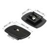 PATIKIL Tripod Quick Release 35mm Camera Tripod Adapter Replacement Mount Plate for Model Black Plate, 2-Pack, Mount, Tripods, 5,