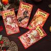 6pcs Blessing Words Lucky Money Bag Cartoon Hongbao Good Lucky Red Envelopes  Lucky Year
