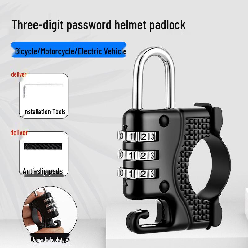 Anti-Theft Electric Bike Helmet Lock - Pry-Proof Fixed Hook for Bicycles