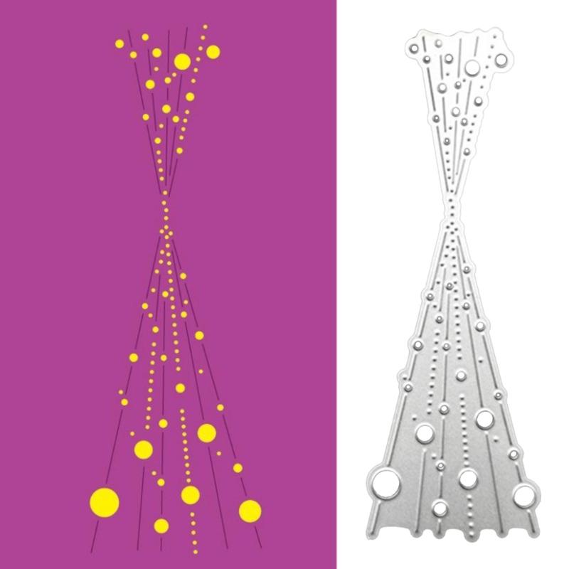 Troqueles de Metal para cortina, plantillas de corte de línea irregular de burbujas para manualidades, tarjetas de álbum de recortes, decoraciones de papel en relieve