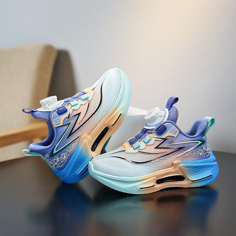 Boys' sneakers 2025 new spring trendy cool children's shoes boys soft sole lightweight knob running basketball shoes