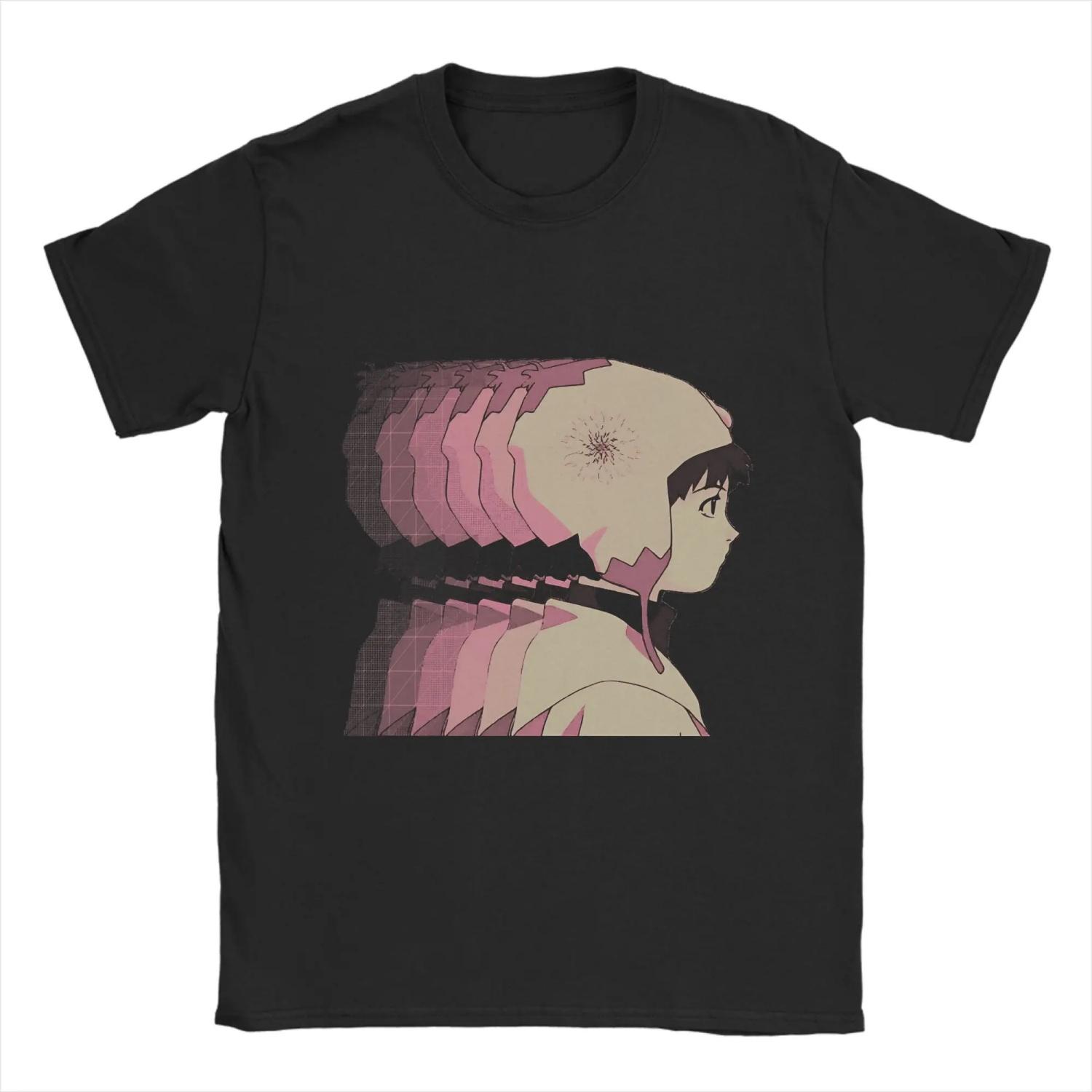 

Lain Cute T-Shirt Men Novelty 100% Cotton Tee Shirt Round Collar Short Sleeve T Shirt 4XL 5XL Clothing S чёрный
