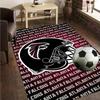 Atlanta-Falcons Rise Up Rug Office Carpet Non-Slip Mat, Chair Rug Floor Covering for Gaming, Bedroom, Living Room , Home Decor Christmas Gift