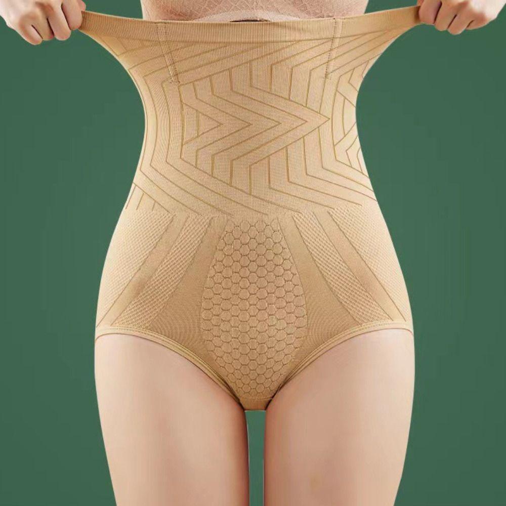 High Waist Postpartum Body Shapers Shapewear Slimming Underpants Elastic Seamless Underwear  Ladies