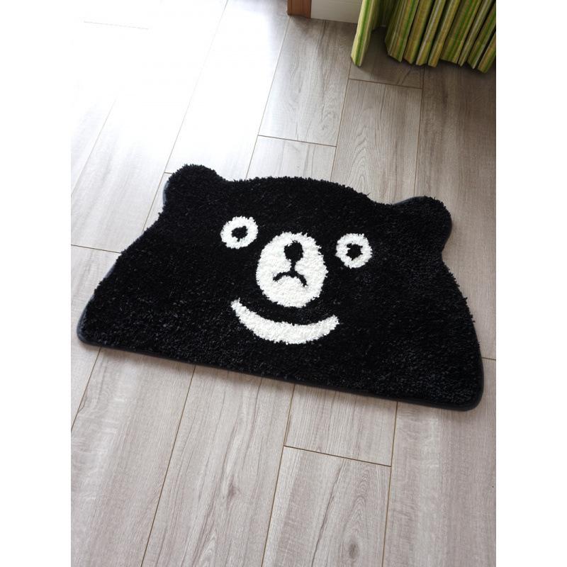 Cartoon Cat Faux Cashmere Non-Slip Mat: Water-Absorbent Floor Rug for Bathroom, Living Room, Cute Decoration & Cushion