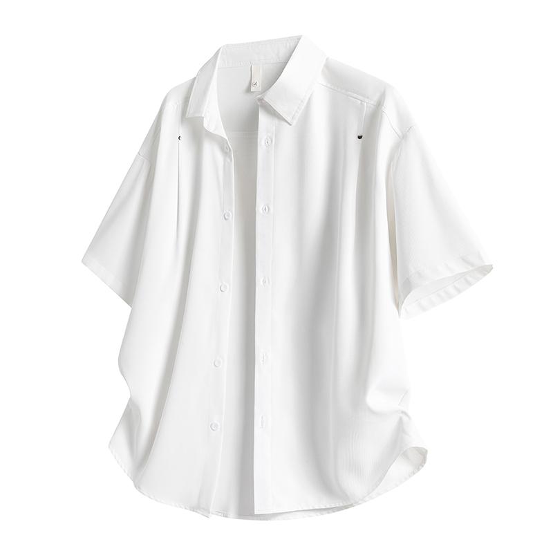 Summer Collar Men s Short Sleeved Shirt Casual Business Shirt 3XL