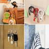 Transparent Hook Transparent Door Wall Hook Heavy Load Rack Kitchen Bathroom Towel Key Rack Sticky Hook for The Drill-Free Wall