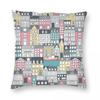 Copenhagen Candy Square Pillowcase Polyester Linen Velvet Printed Zip Decor Room Cushion Cover