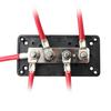 300A for DC 48V High Current Black Red for Shell Power Distribution Block Busbar Box Bus Bar Box Board Heavy Duty Busbar