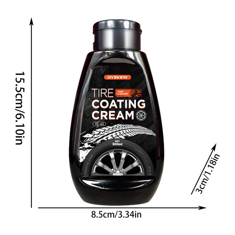 Tire Wax Auto Tire Dressing 300ml Car Tire Coating Shine For High Gloss Shine & Durability Get Long-Lasting Protection & Renewal