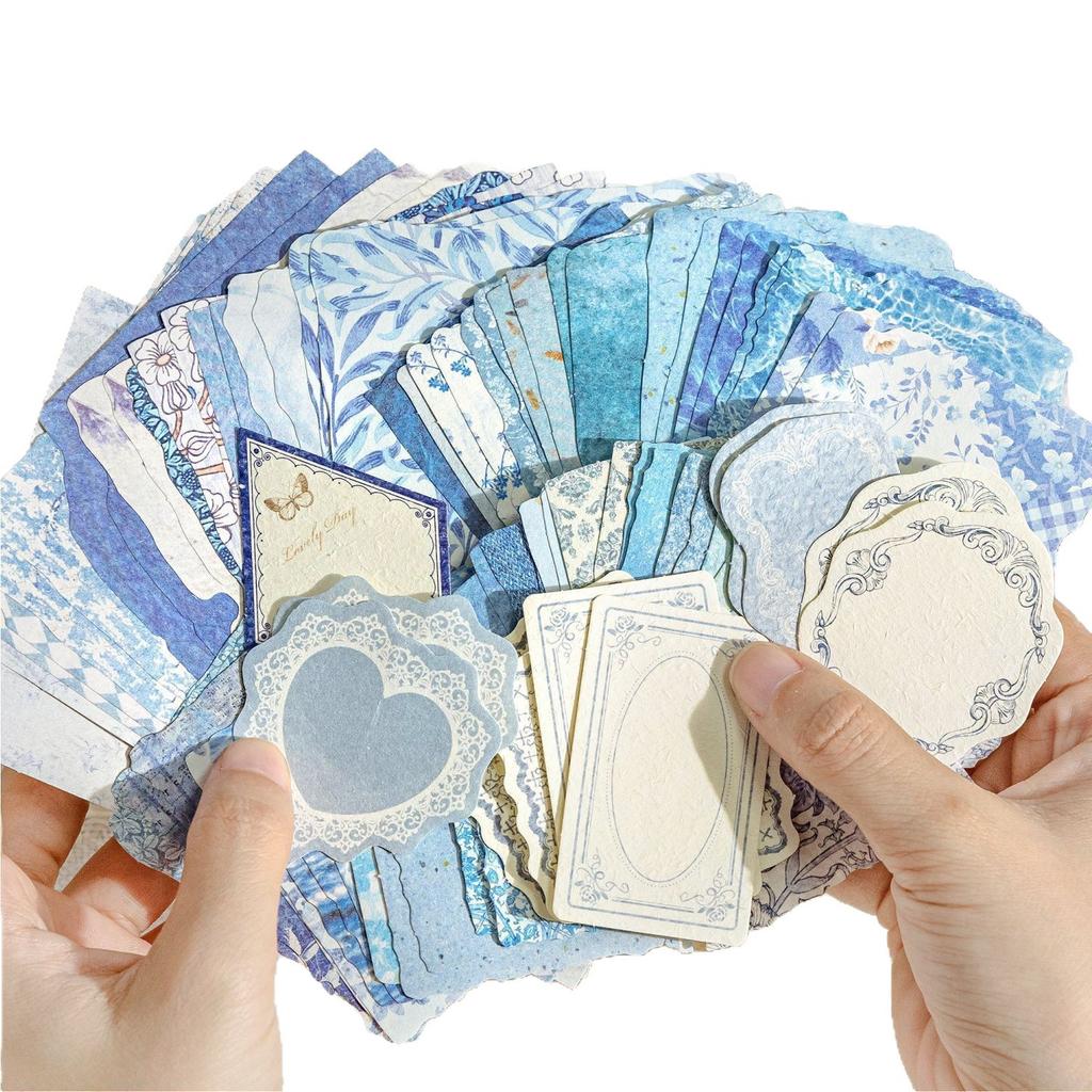 100 Sheets of Paper Post Office Large Collection Material Package Ins Style Retro Butterfly Basic Versatile Decorative Material Base