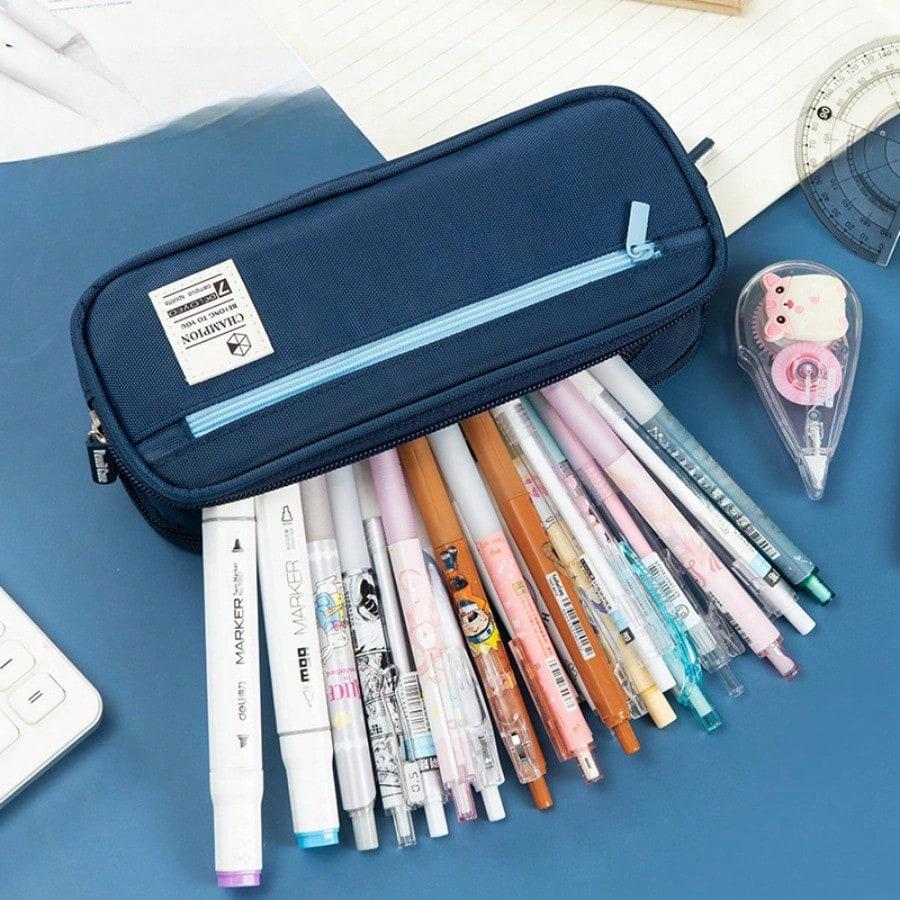 4 Layers Pencil Case Large Capacity Pen Pouch Stationery Organizer Pencil Bag School Supplies