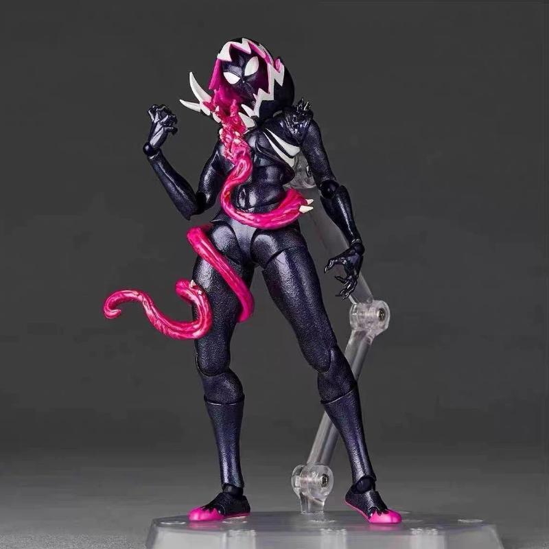 Marvel Venomized Gwen Stacy Action Figure Anime Collectible Model Articulated Joints For Marvel Fans Comic Enthusiasts