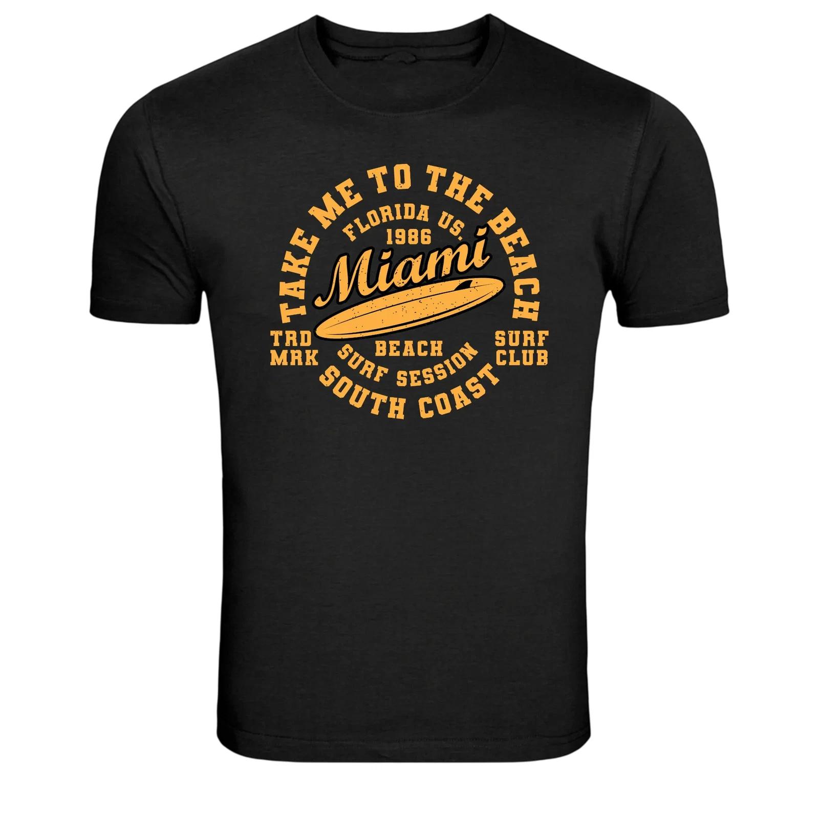 Take Me To The Beach Miami Surf Club Graphic T-Shirt M