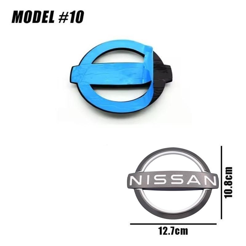  CHUQAZ1 For Nissan J11 X Trail Note Juke Sentra Patrol Micra Leaf Car Front Bonnet Grill Rear Trunk Emblem Logo Cover Replacement Badge